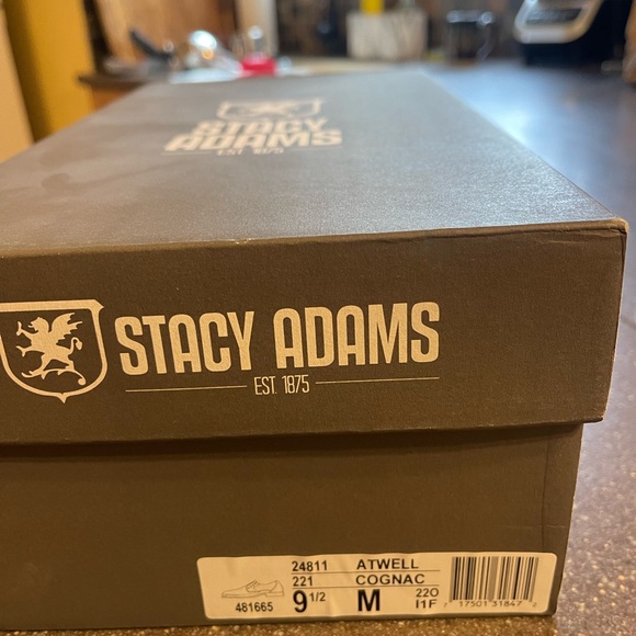 Stacy Adams ‘Attwell’ Shoe in Cognac - Picture 7 of 7